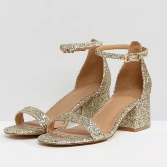 asos glitter heels